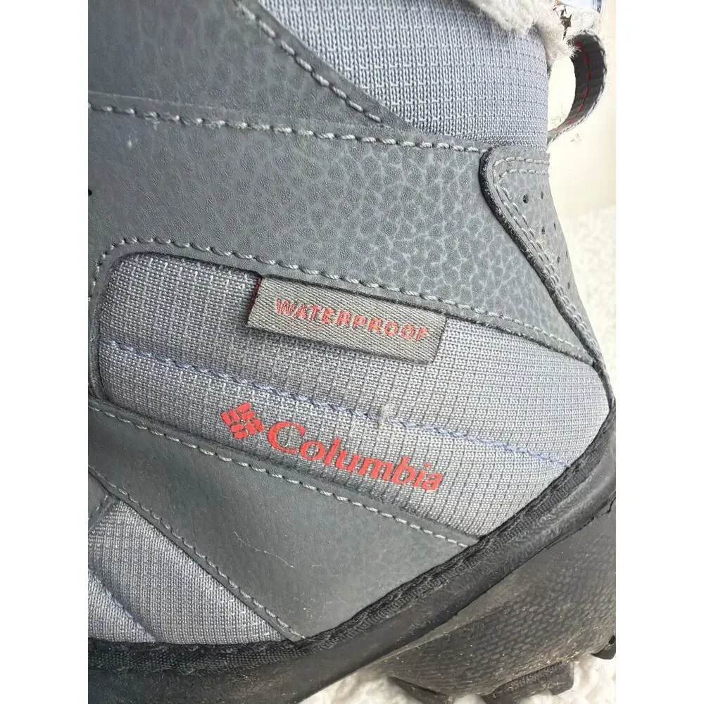 Columbia Girls Waterproof Boots Size 1 Insulated Snow Winter Rope Tow‎